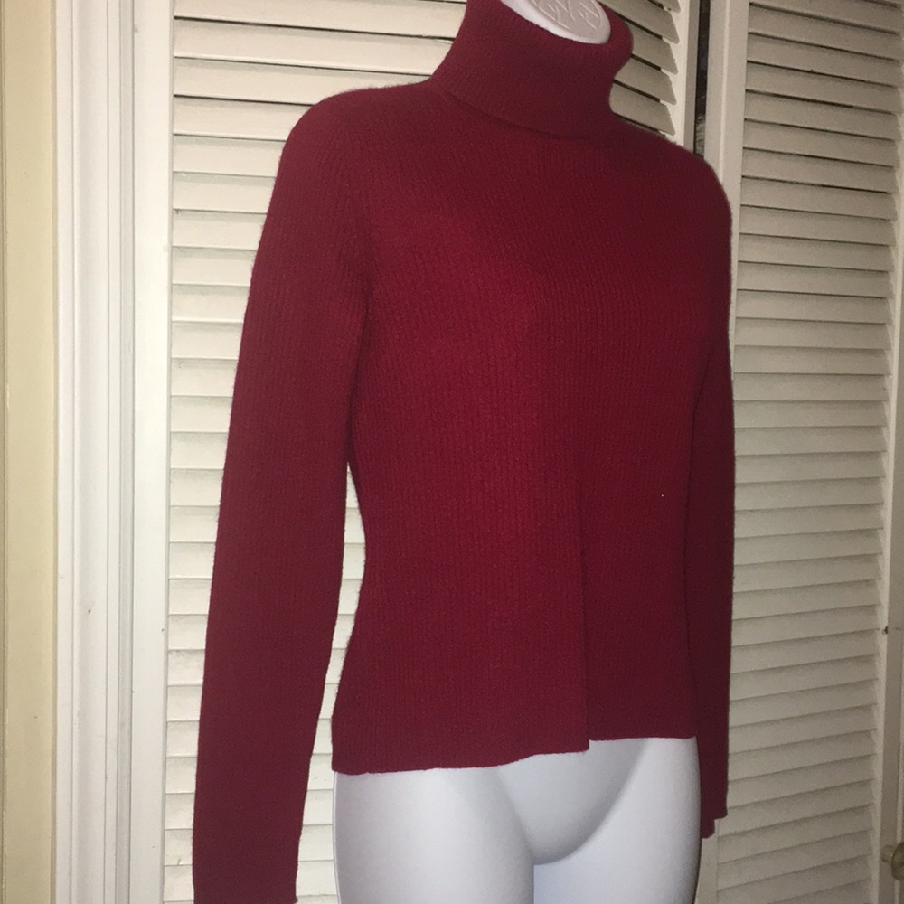 Kenar 100 percent cashmere sweater size S deep red